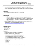 Specification for Coating, Silcolloy&trade; 1000 (Silcosteel&reg;-CR)