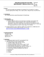 Specification for Coating, SilcoKlean&trade; 1000 (Silcosteel&reg;-AC)